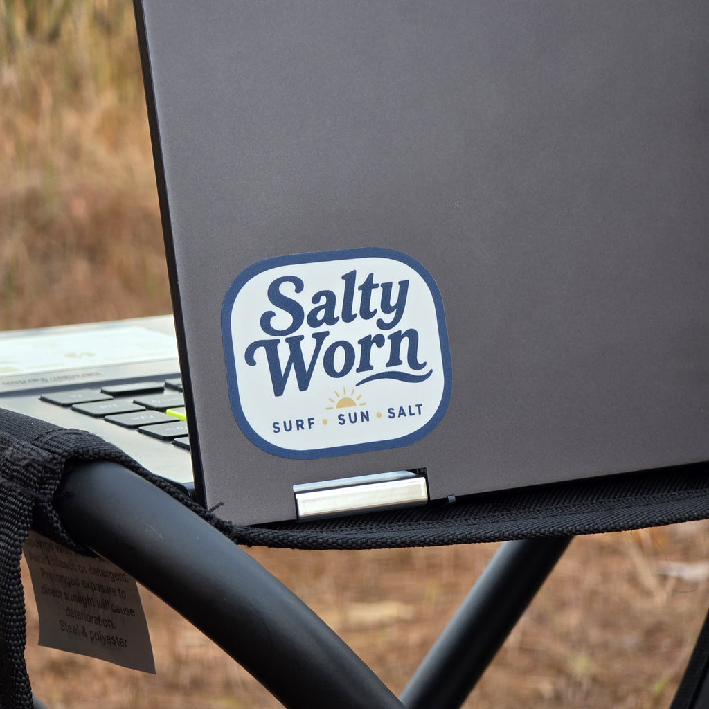 Salty Worn Surf Sun Salt Sticker