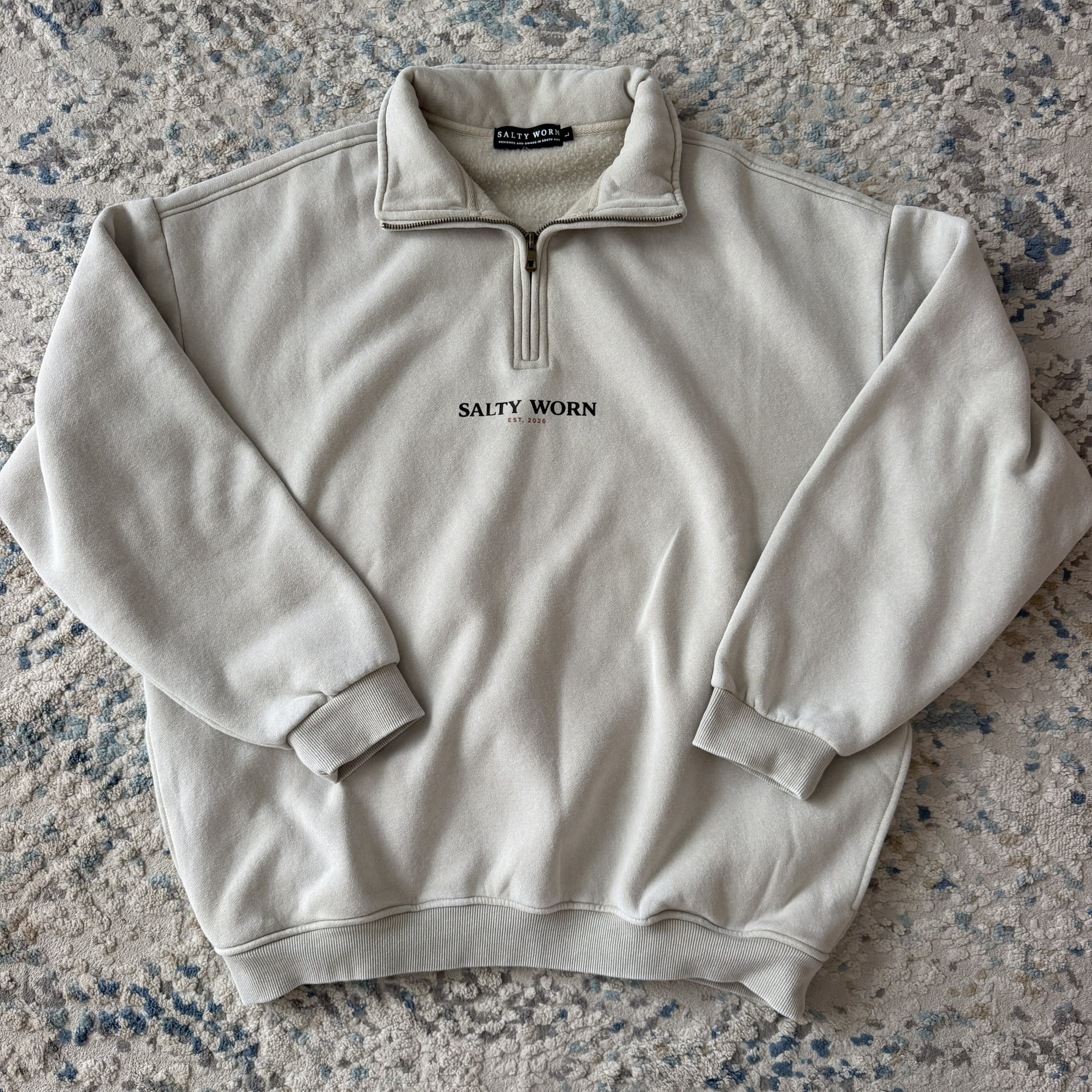 Salty Worn Quarter Zip